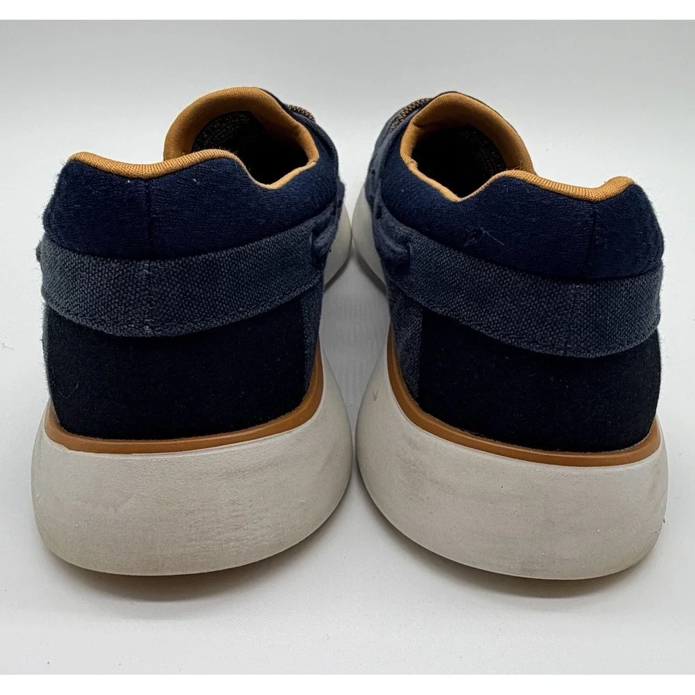 Skechers Shoes Men's Sz 9 Navy Blue Bellinger Garmo Slip On Loafers